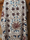 Suzani Cotton Throw - White Multi