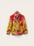 Suzani Velvet Tan Jacket: Tiger