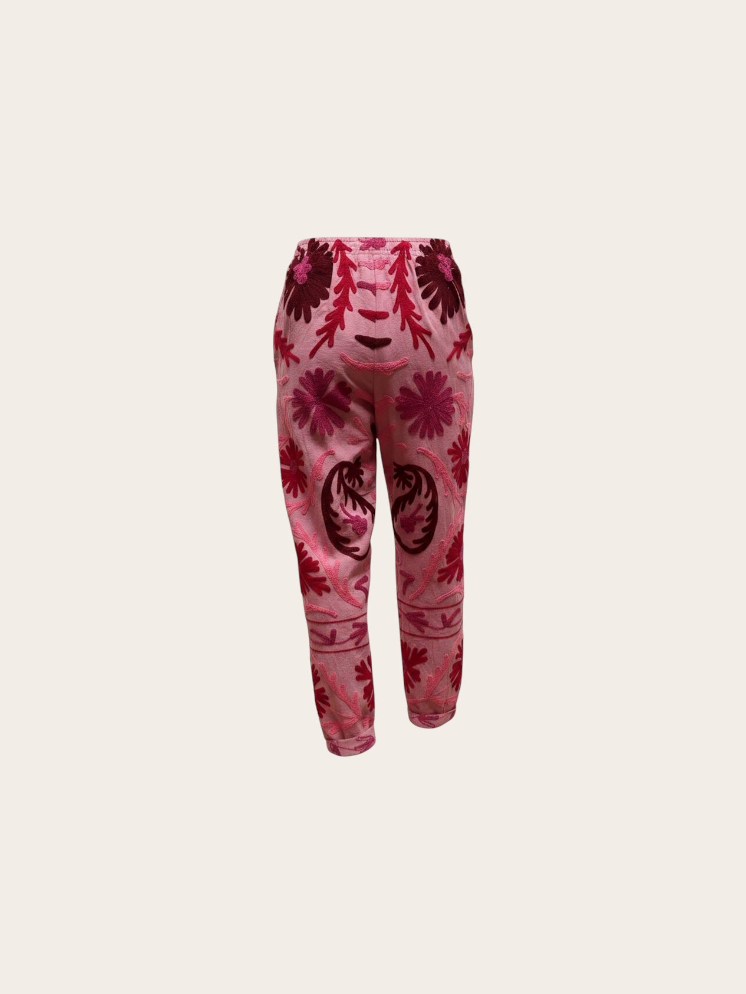Suzani Pink & Red Cotton Trouser